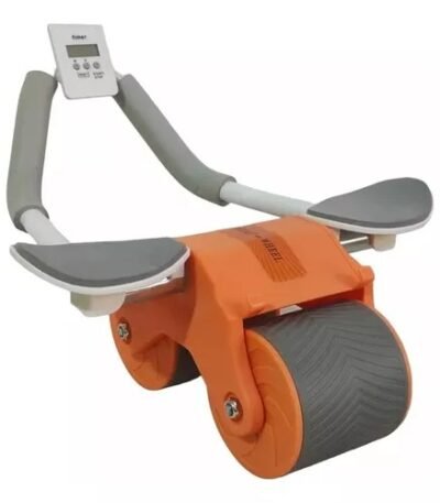 Rueda abdominal con contador digital y rodillo ancho antideslizante