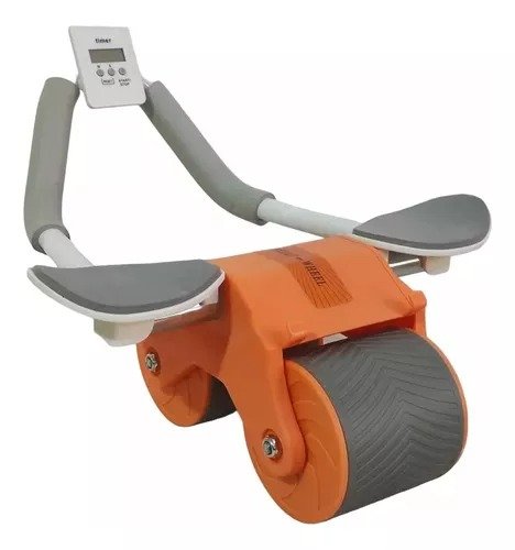 Rueda abdominal con contador digital y rodillo ancho antideslizante