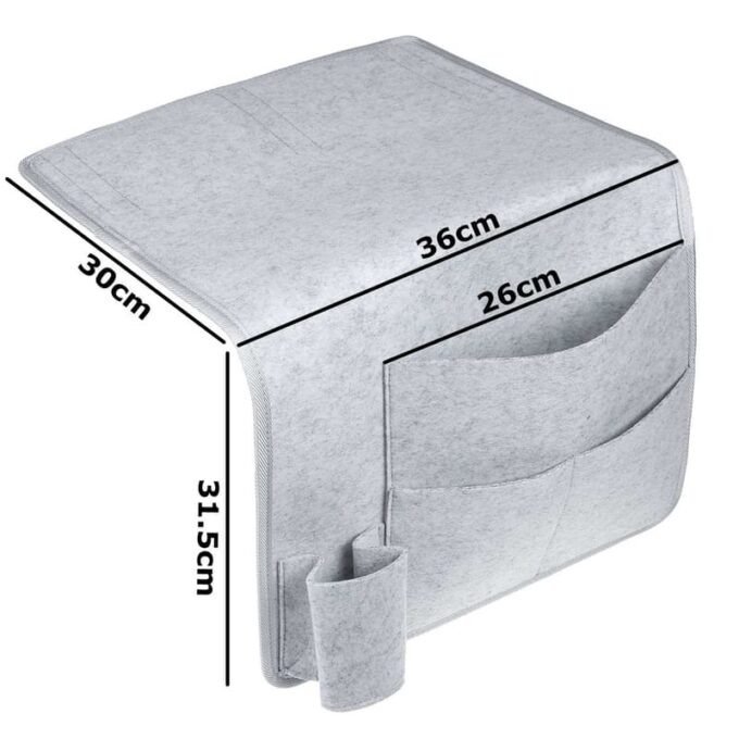 Organizador de accesorios para cama y sofá con múltiples bolsillos