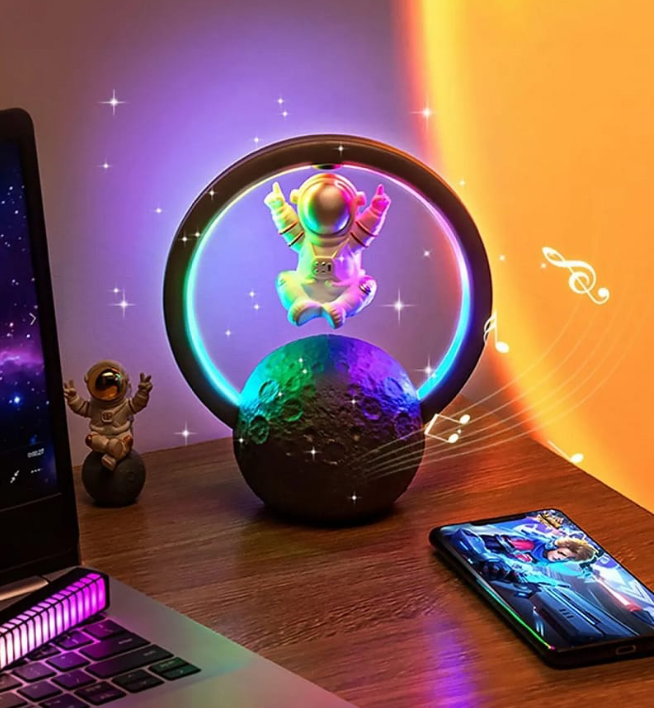 Lámpara astronauta con luces LED Lámpara astronauta RGB para escritorio