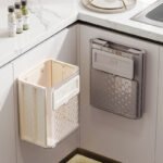 Caneca plegable transparente para cocina y baño