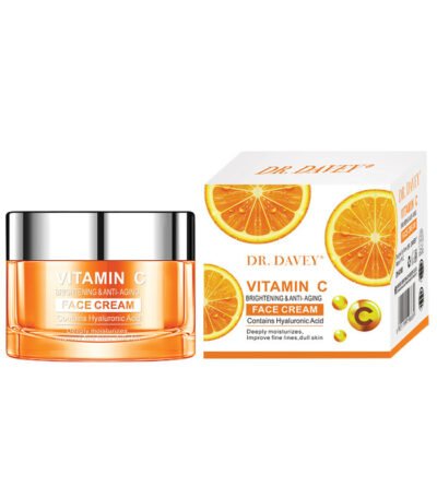 Crema facial Dr. Davey con Vitamina C y Ácido Hialurónico 50g