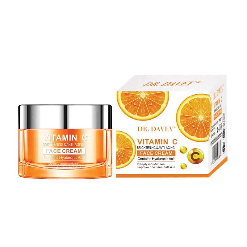 Crema facial Dr. Davey con Vitamina C y Ácido Hialurónico 50g